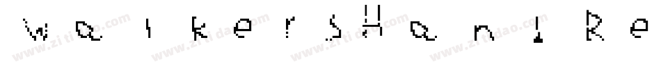 WalkersHand Regular字体转换